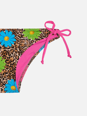 Girl bralette bikini with leopard print - MC2 Saint Barth