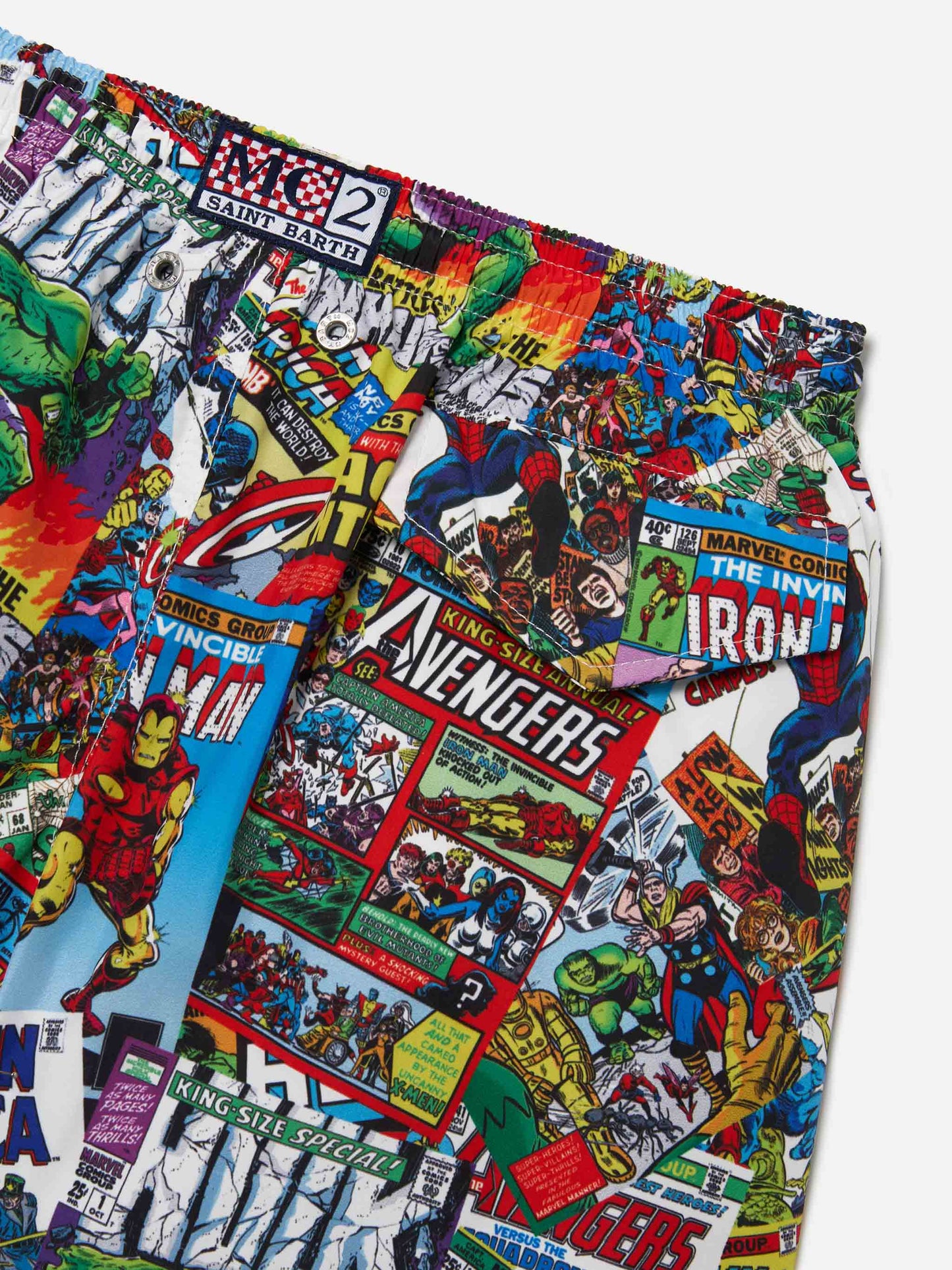 Short de bain Jean Lighting avec imprimé all-over Marvel | Special Edition