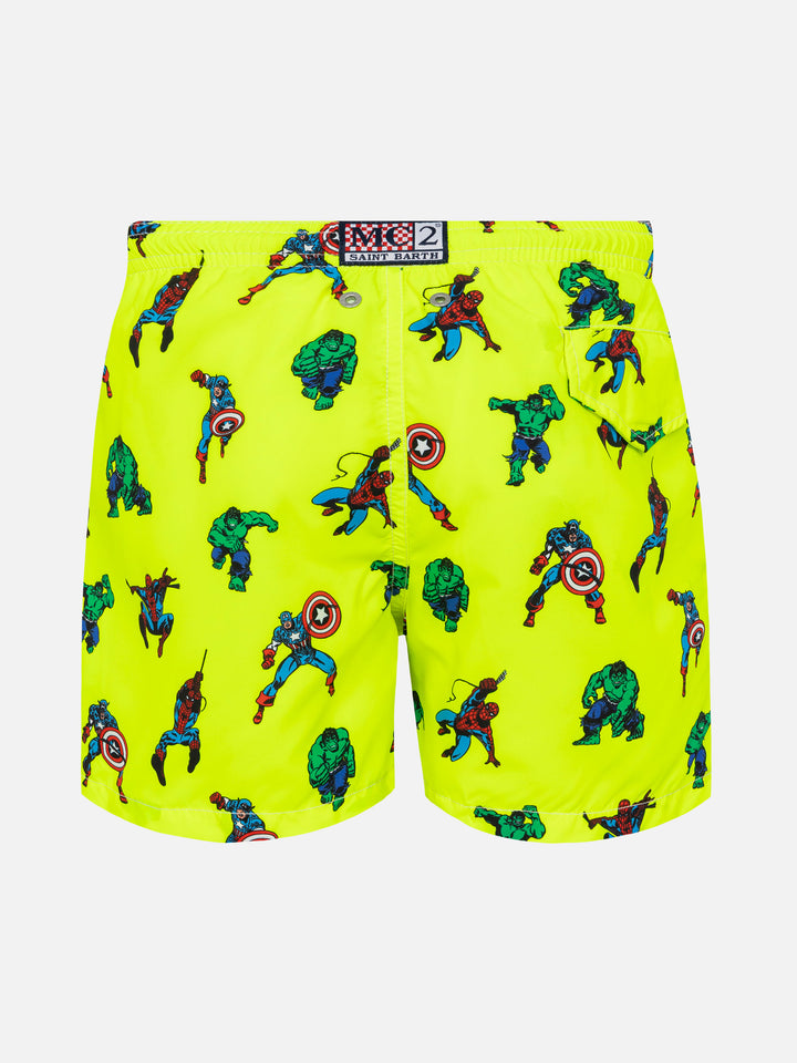 Jean Lighting lightweight fabric swim shorts with Super Heroes print | MARVEL SPECIAL EDITION - MC2 Saint Barth