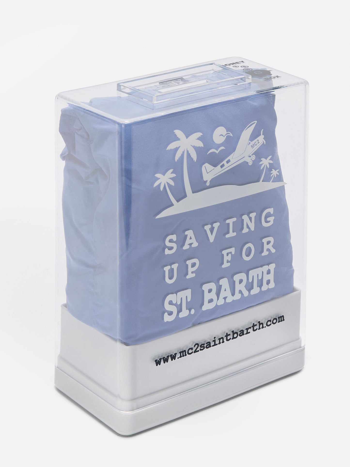 Short de bain Jean Lighting Pantone uni Cloud Blue