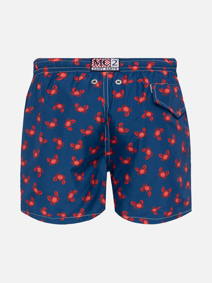 Jean Lighting 70 lightweight swim shorts with crab print - MC2 Saint Barth