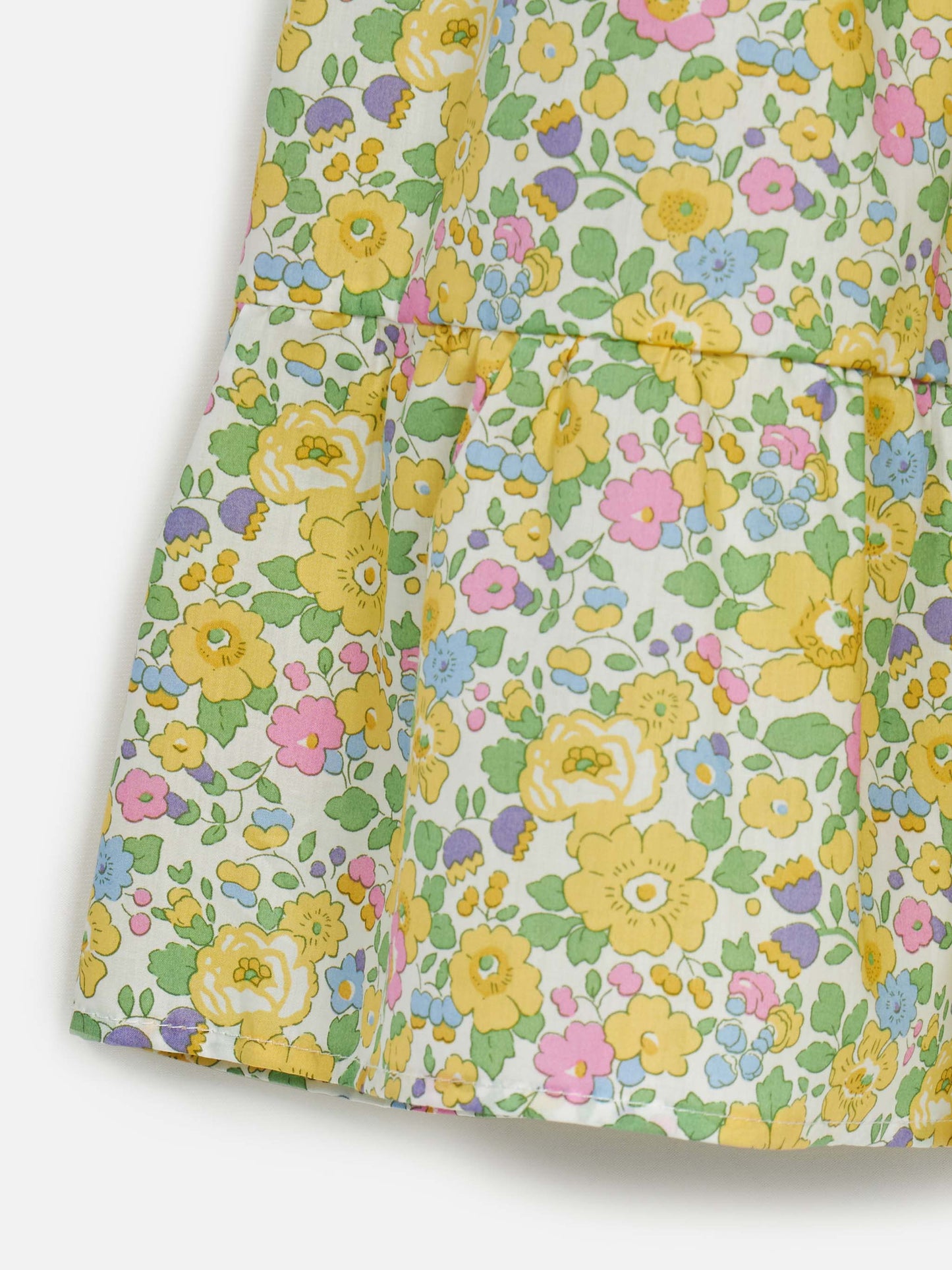 Girl cotton dress Jemine Jr with Betsy print | MADE WITH LIBERTY FABRIC - MC2 Saint Barth