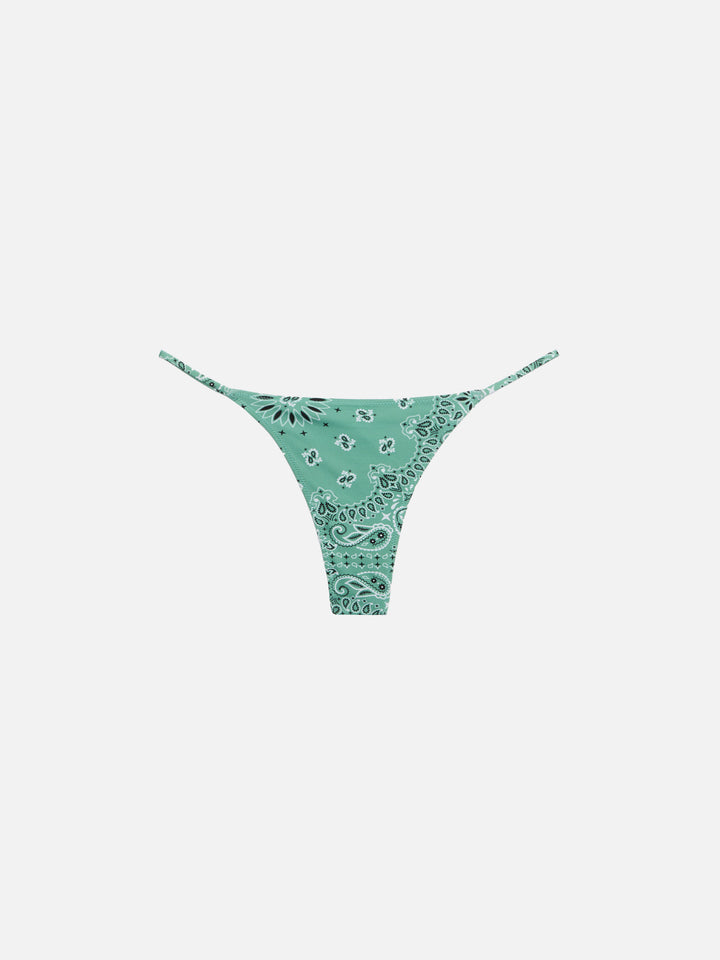 Jodene cheeky swim briefs with bandanna print