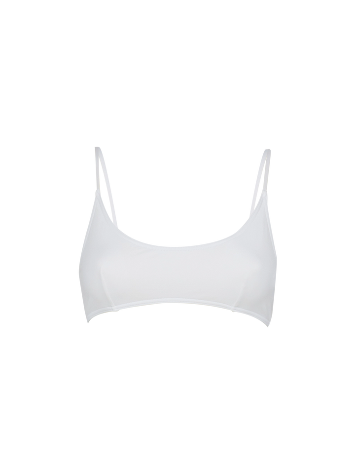 Judy weißes Bralette-Strandtop Judy