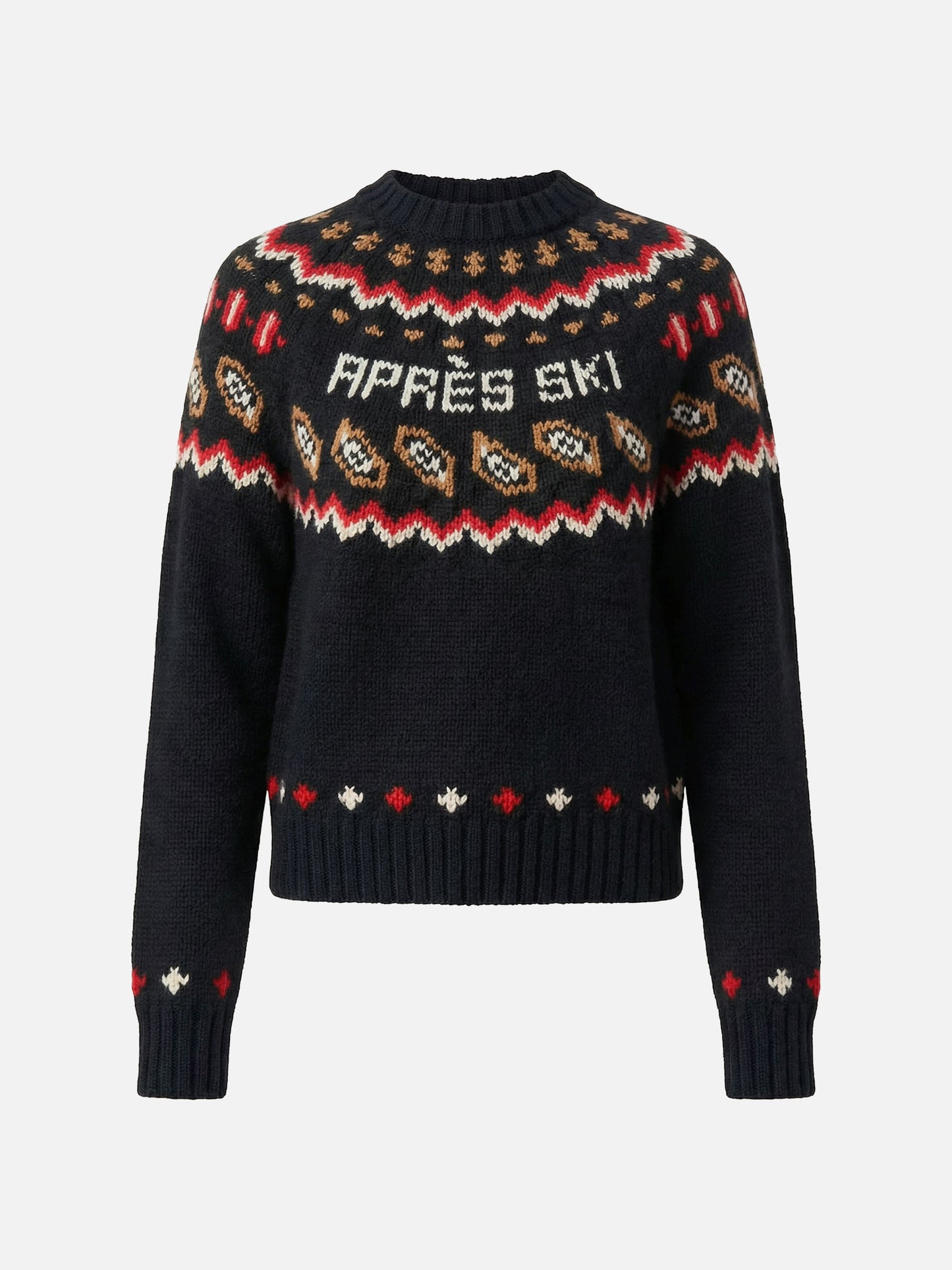 Kyla wool sweater with fair-isle jacquard and Apres Ski jacquard