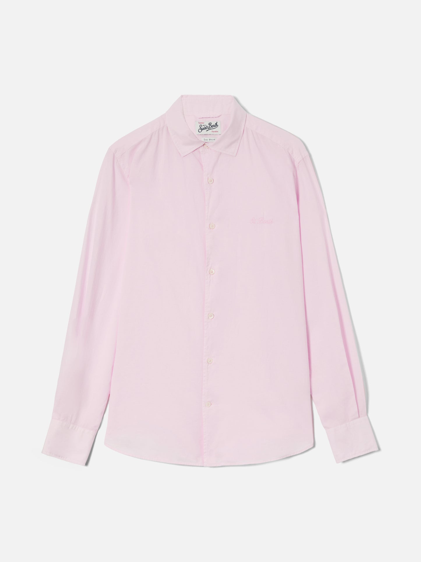 Pink Chemise shirt in pure cotton voile