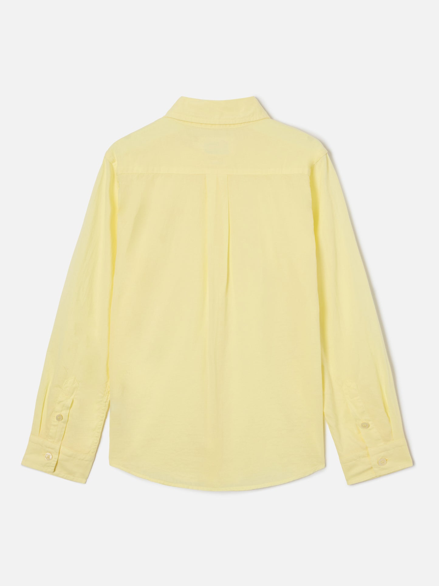 Butter yellow Chemise Jr shirt in cotton voile