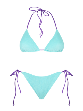 Woman water green terry triangle bikini | MELISSA SATTA SPECIAL EDITION - MC2 Saint Barth