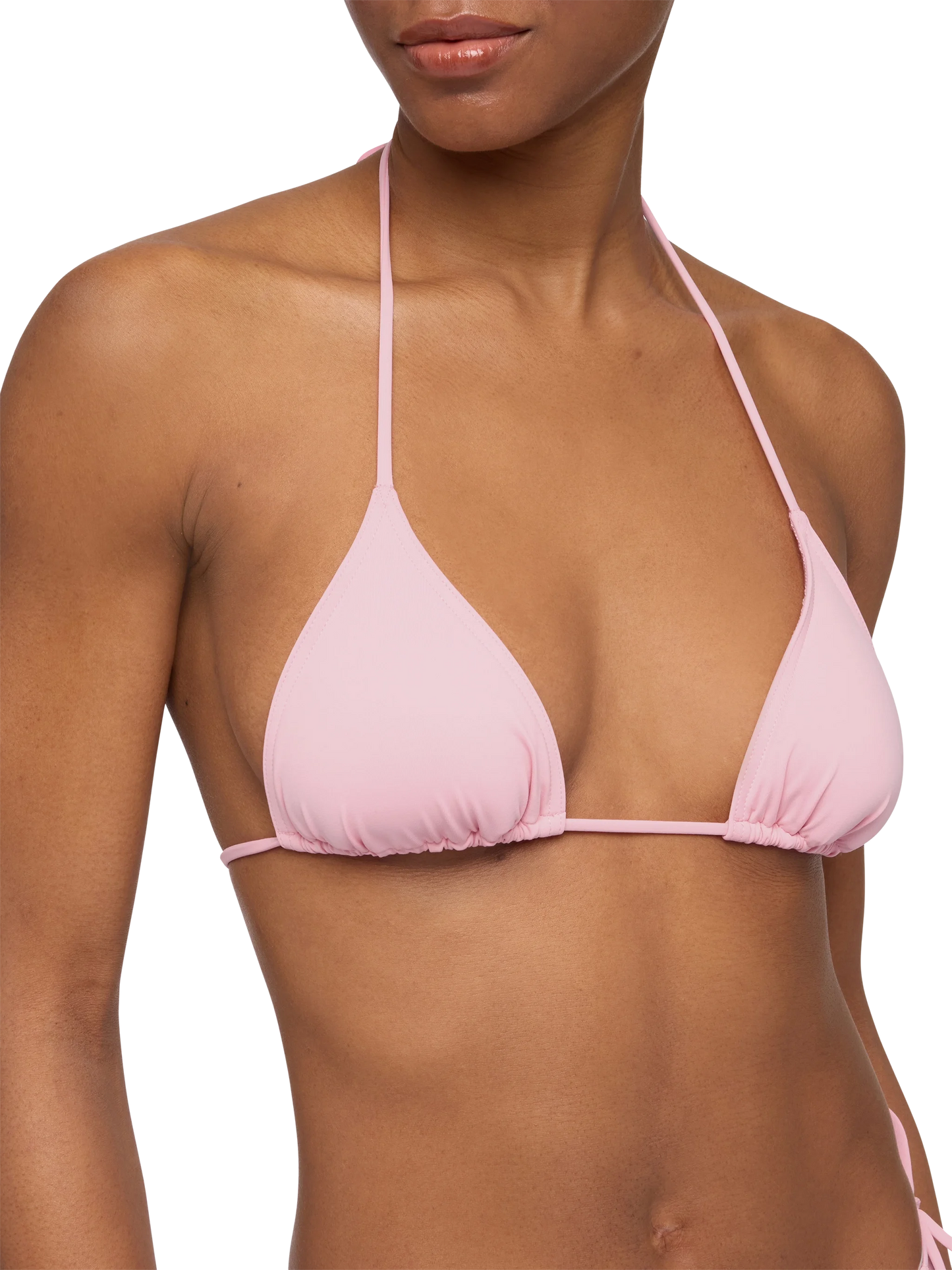 Leah pink triangle top swimsuit - MC2 Saint Barth