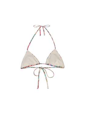 Leah triangle top swimsuit with floral patch print - MC2 Saint Barth