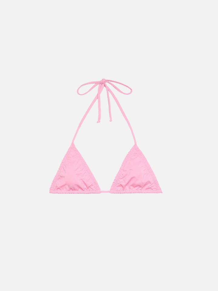 Nilly top triangolo classico rosa