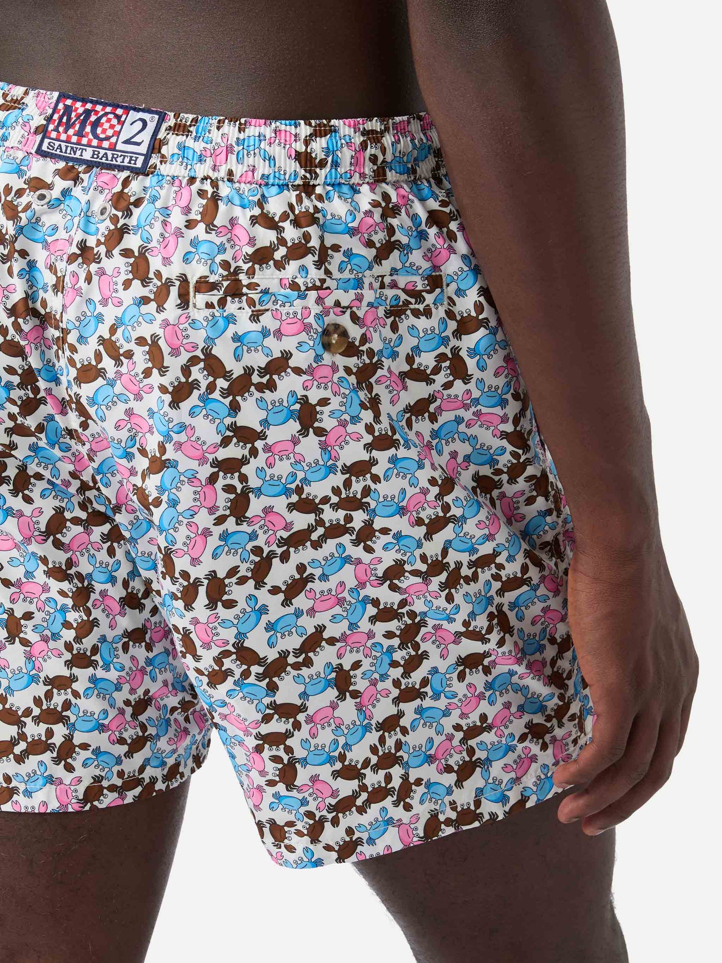 Bañador tipo shorts Lighting Micro Fantasy con estampado multicolor de cangrejos