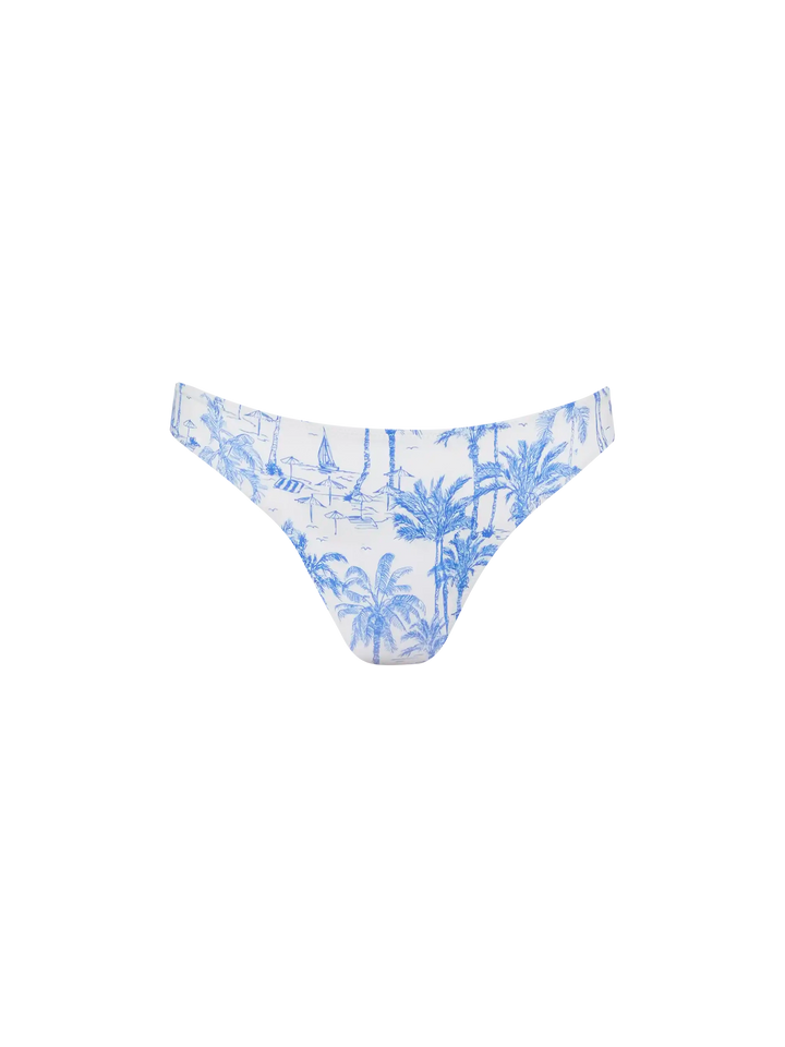 Maia high-waist swim briefs with toile de jouy print - MC2 Saint Barth