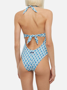 Marylin one-piece swimsuit with floral print - MC2 Saint Barth