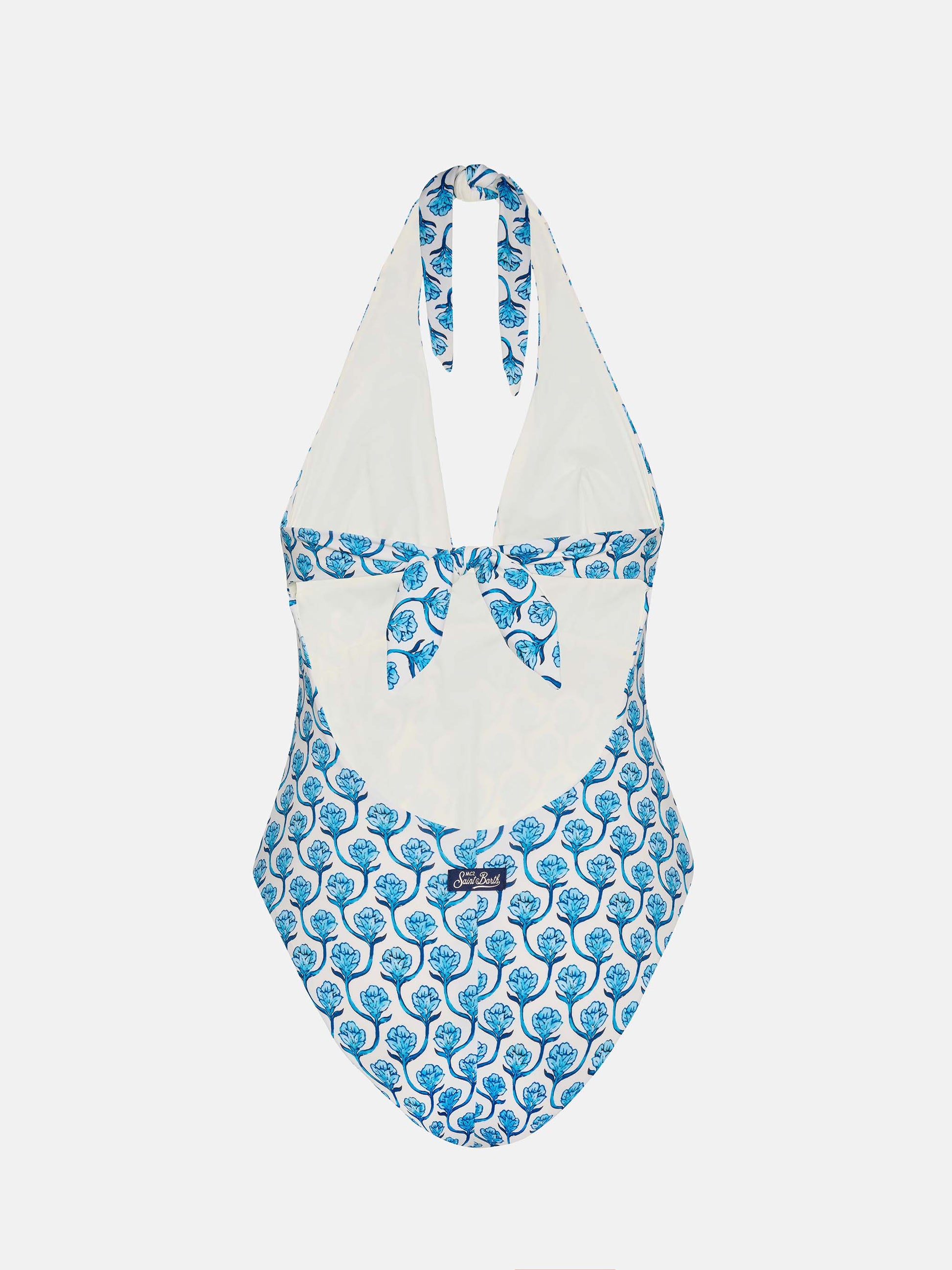 Marylin one-piece swimsuit with floral print - MC2 Saint Barth