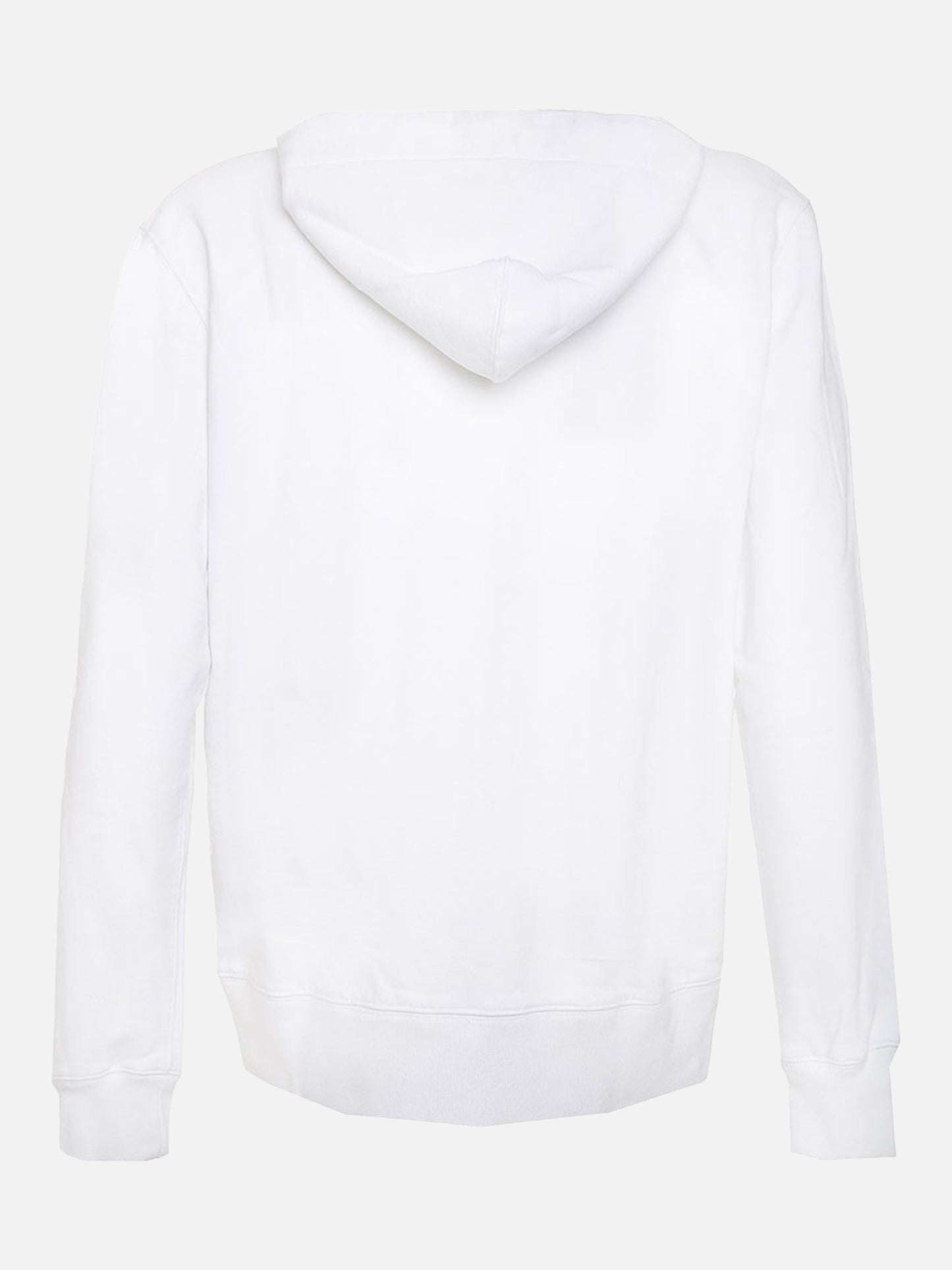 White man sweatshirt Bombardino front embroidery