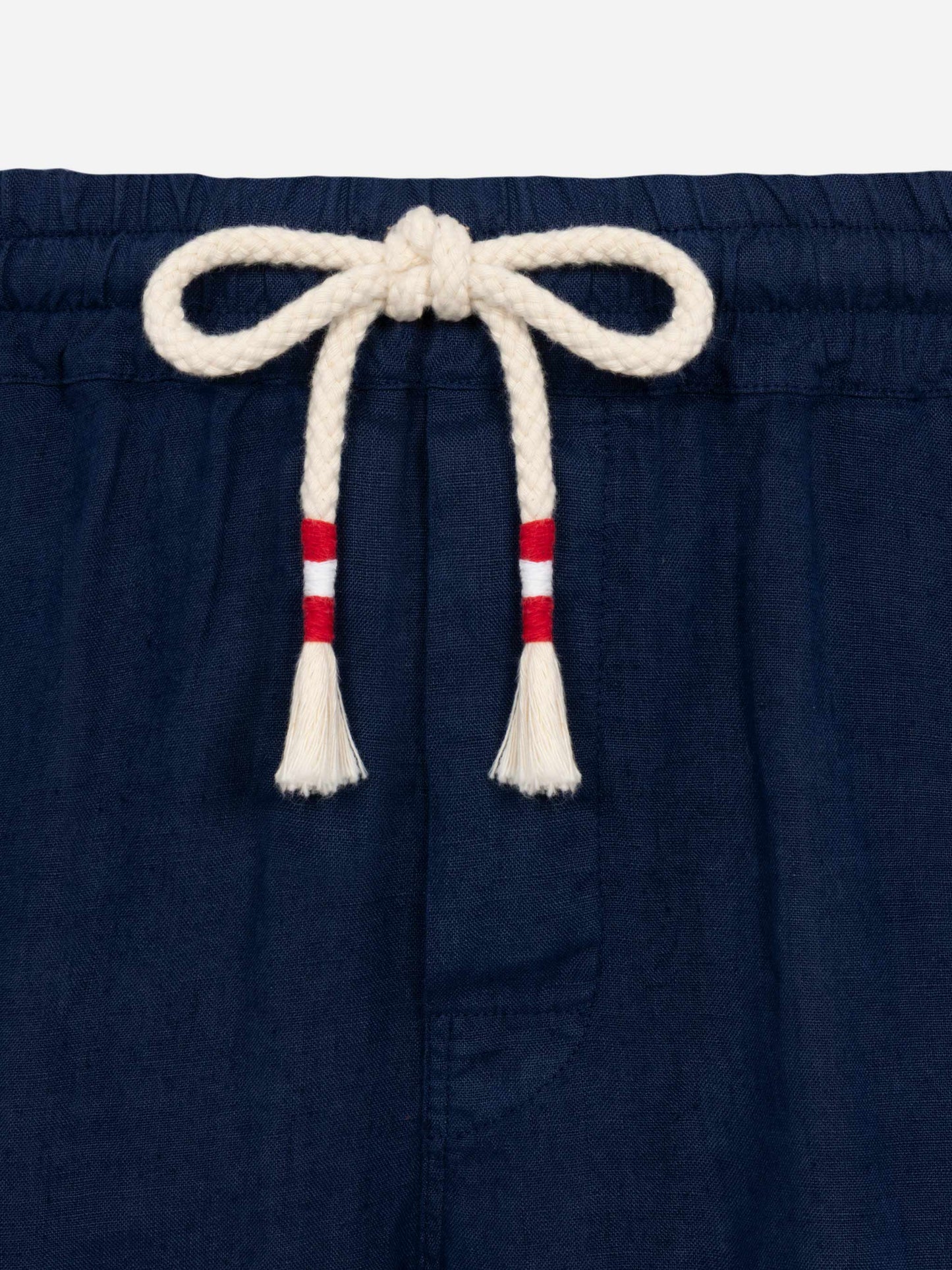 Man navy blue linen bermuda Marseille - MC2 Saint Barth