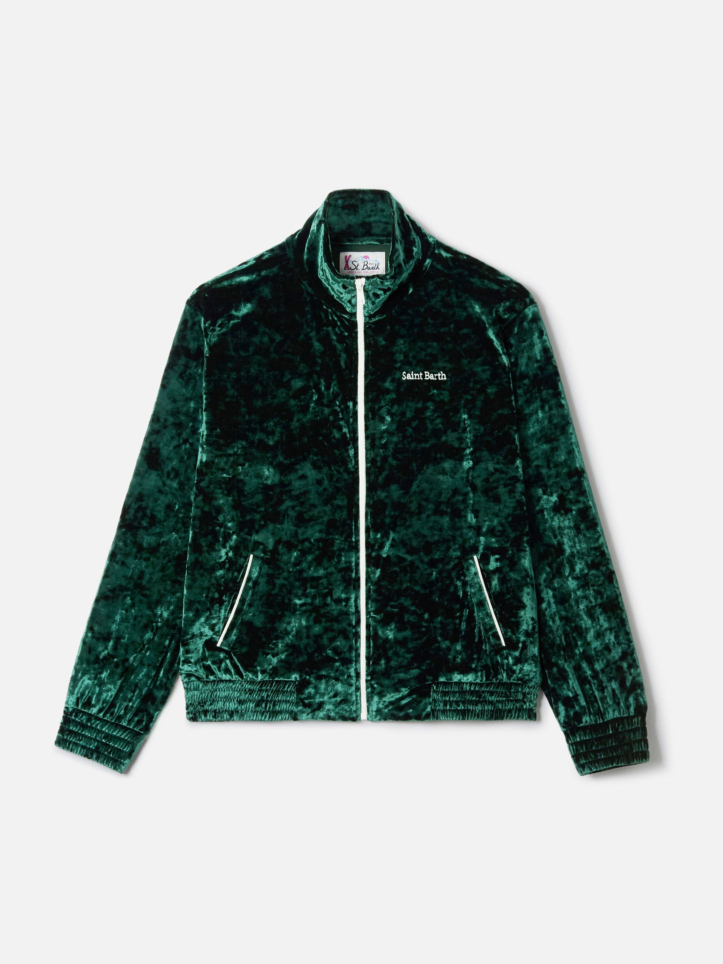 Grünes Chenille-Sweatshirt für Damen Miriam