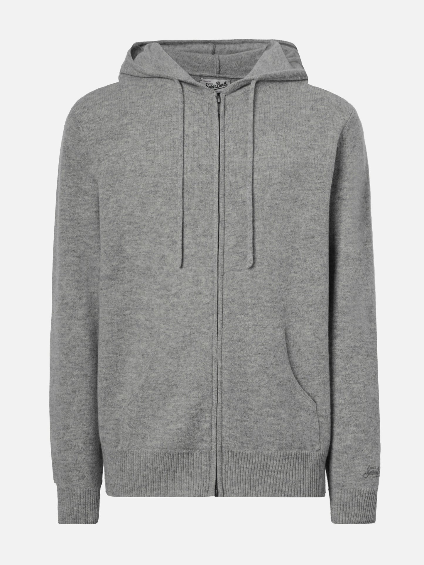 Notting Hoodie aus 100 % Lammwolle in Graumeliert
