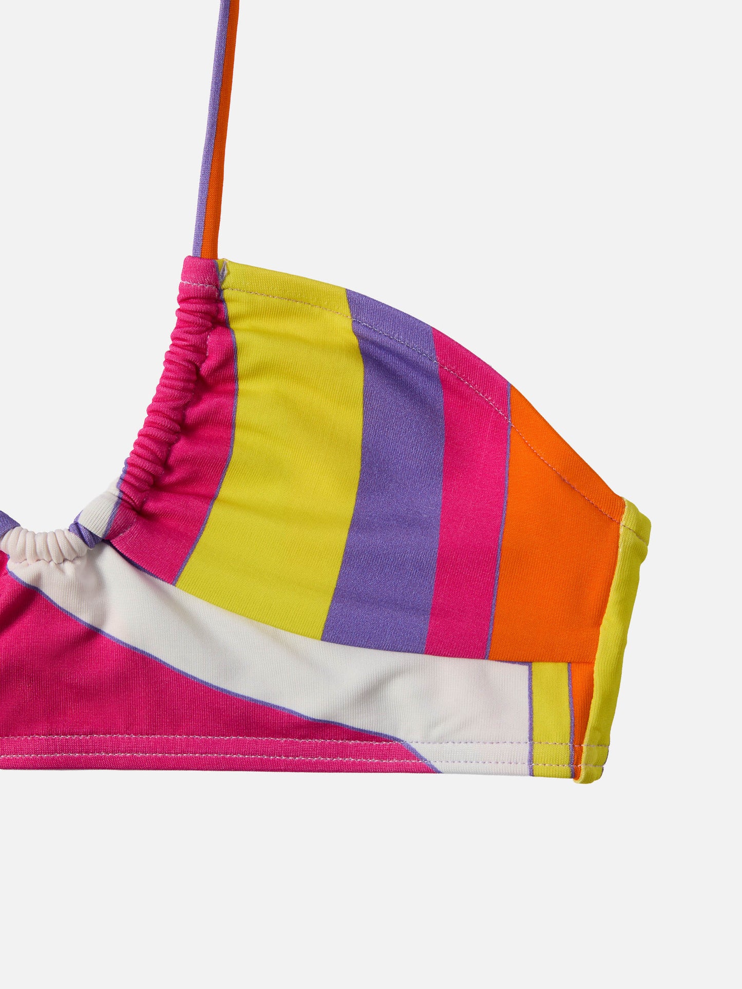 Top crop Page Jr con stampa shape wave