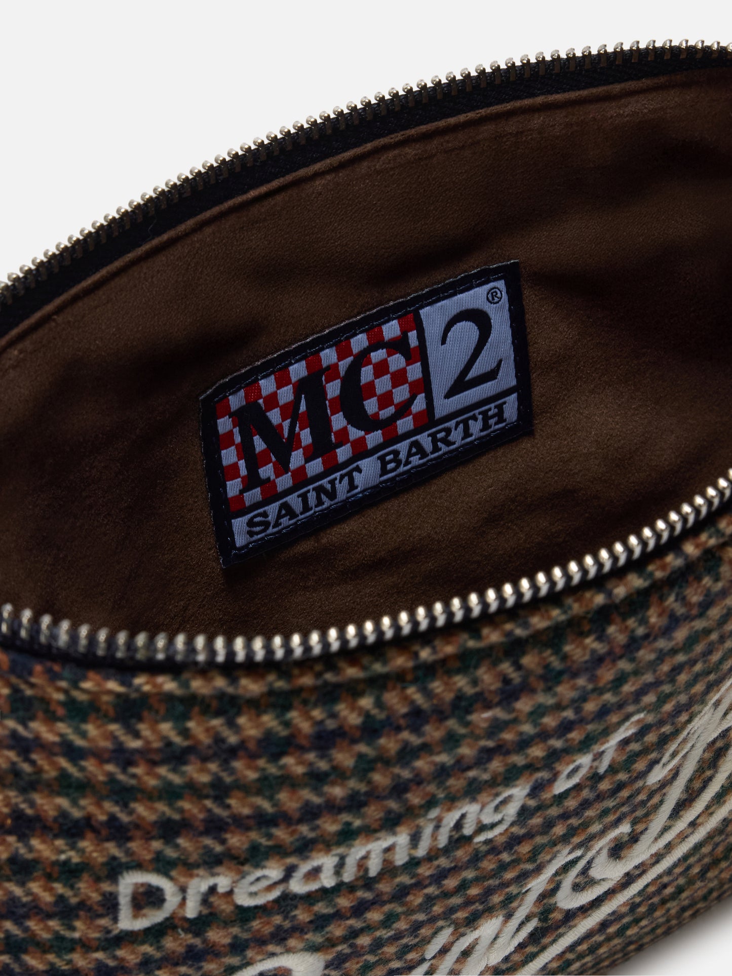 Parisienne Wool Crossbody Bag in houndstooth wool blend