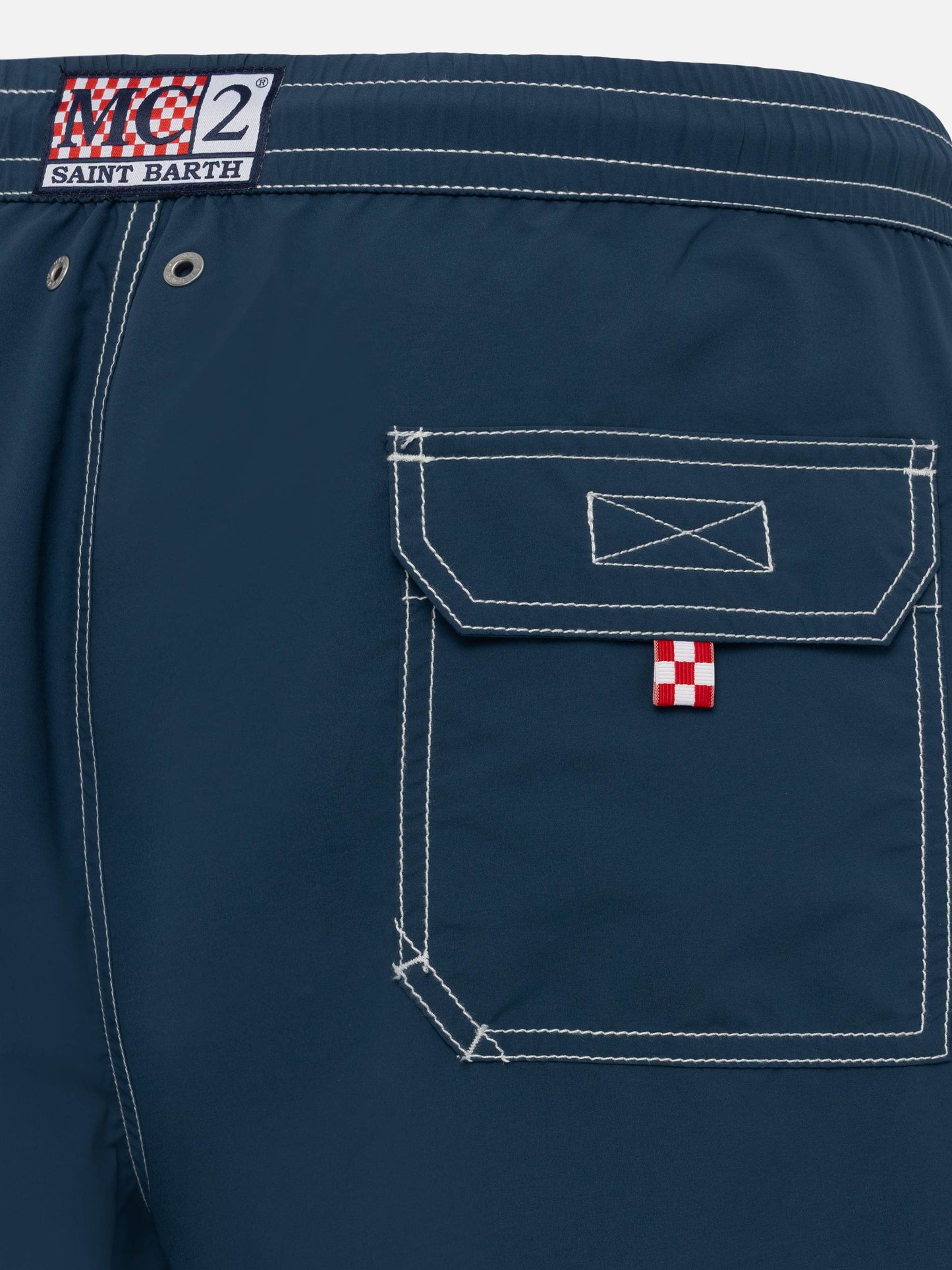 Light blue mid-length classic light swim shorts Patmos