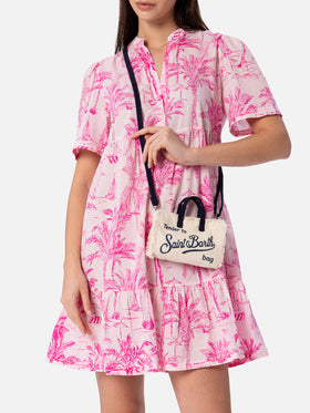 Off-white cotton canvas Phone Bag - MC2 Saint Barth