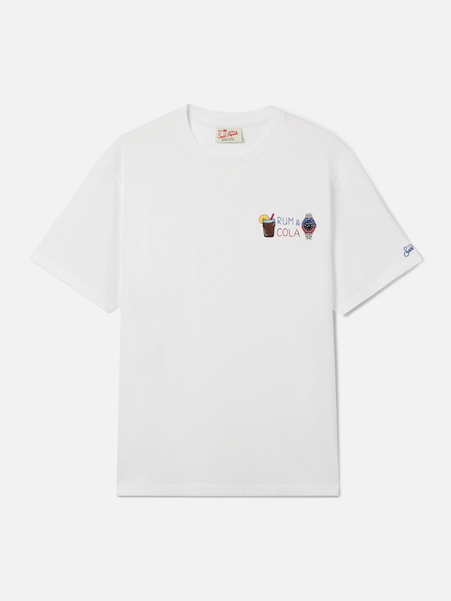T-shirt Portofino blanc avec broderie Rum E Cola