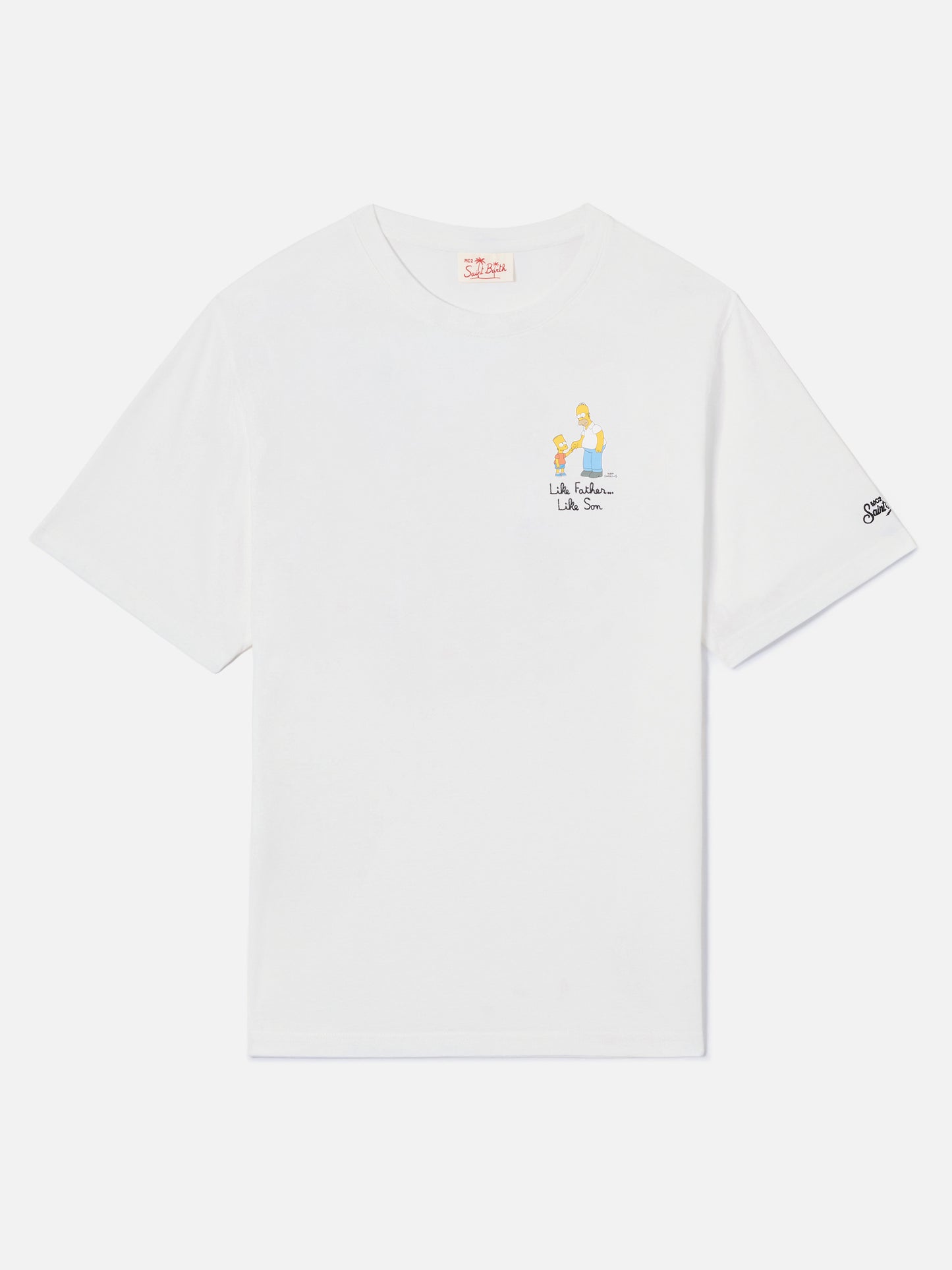 Camiseta Portofino blanca con bordado Like Father Like Son | Edición Especial