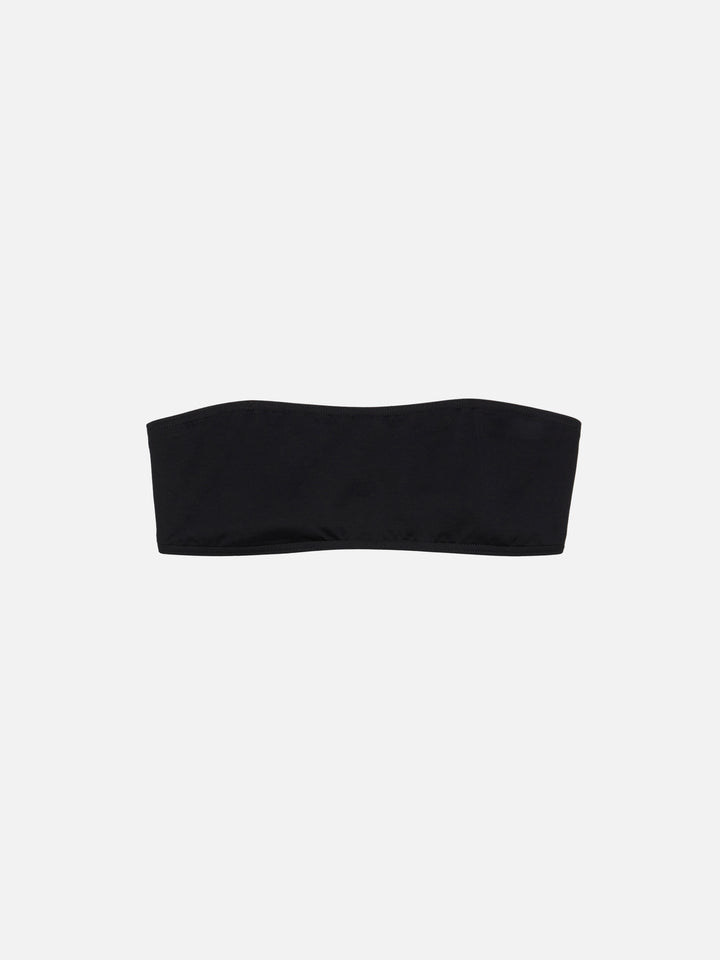 Schwarzes Bandeau-Top Rebby