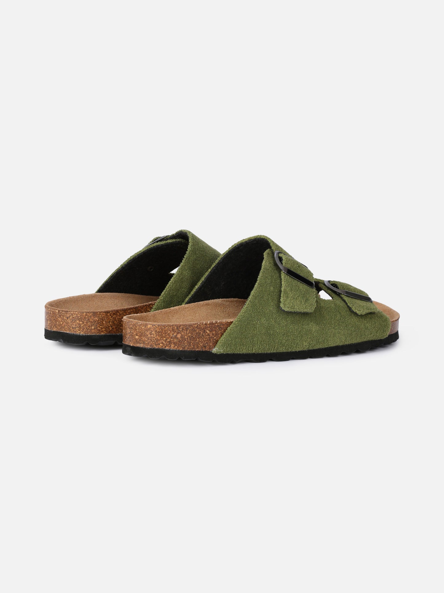 Military green terry man sandals - MC2 Saint Barth