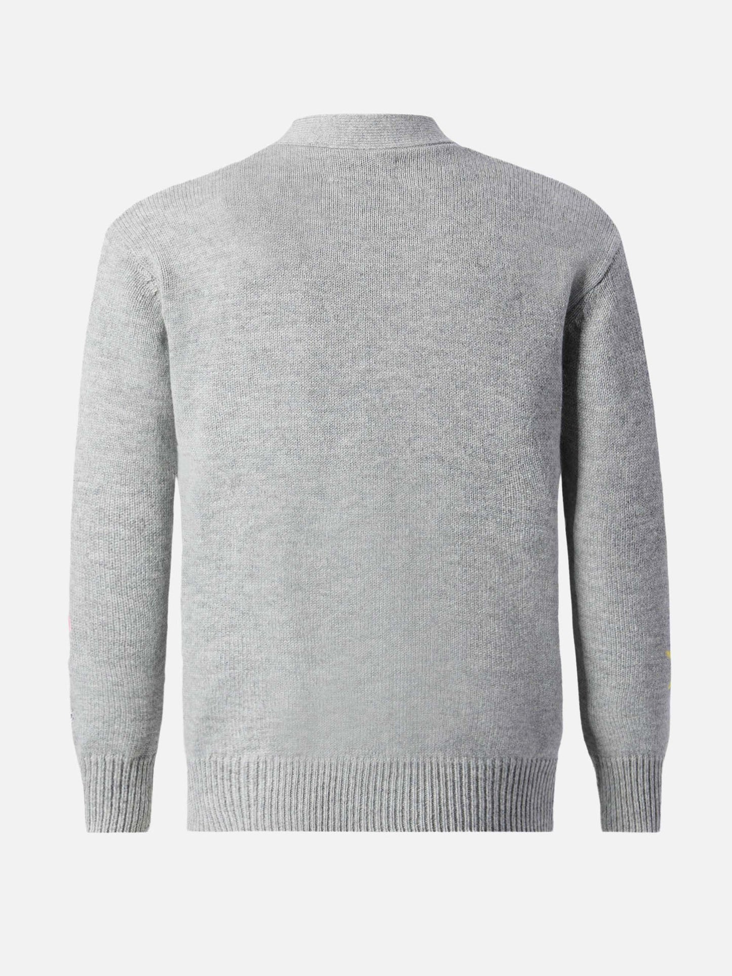 Sasi Strickjacke aus Donegal-Wollmischung mit Titti e Silvestro Jacquardmuster | WARNER BROS. SPECIAL EDITION