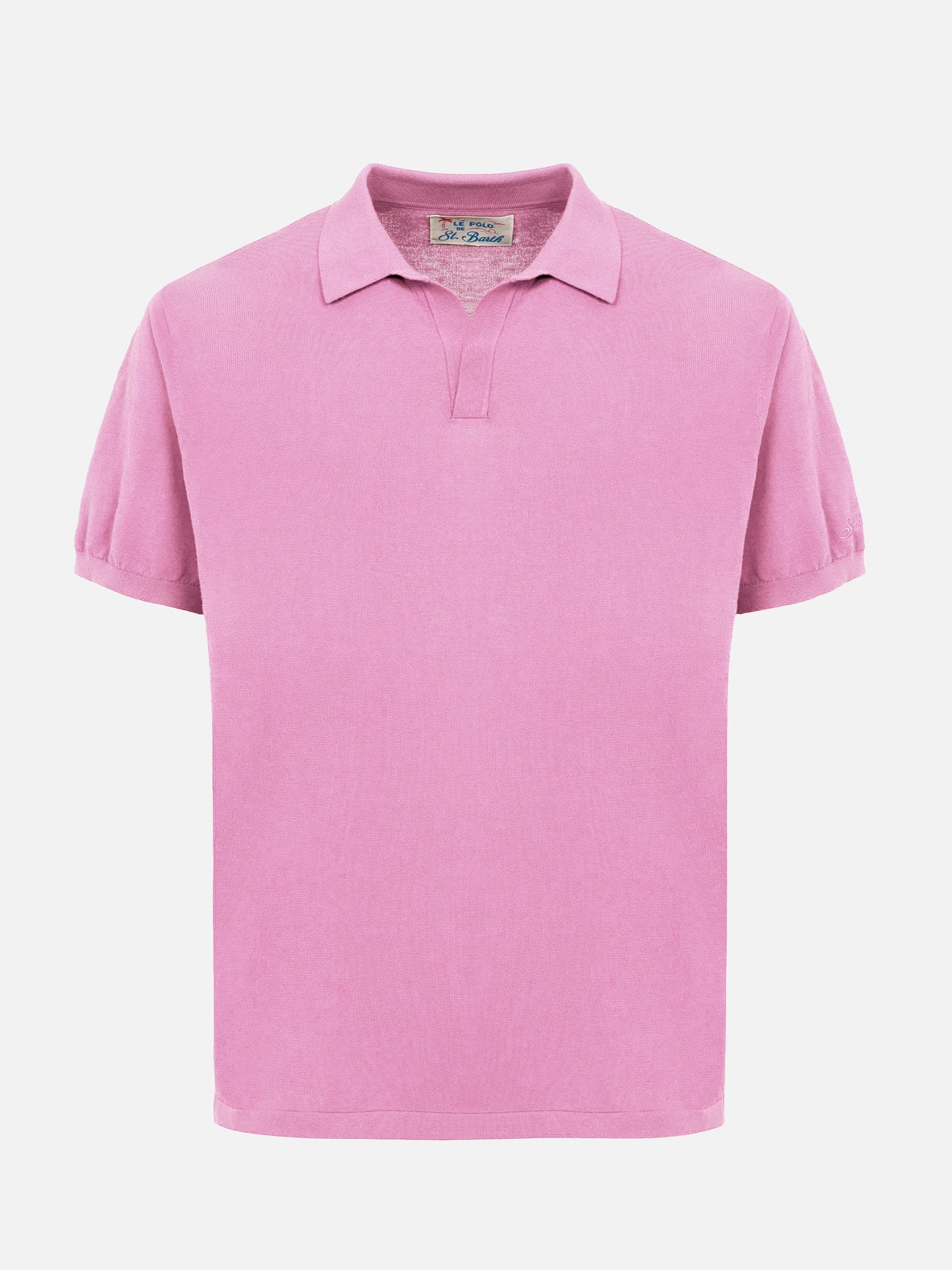 Polo en maille sans boutons Sloan bubble pink