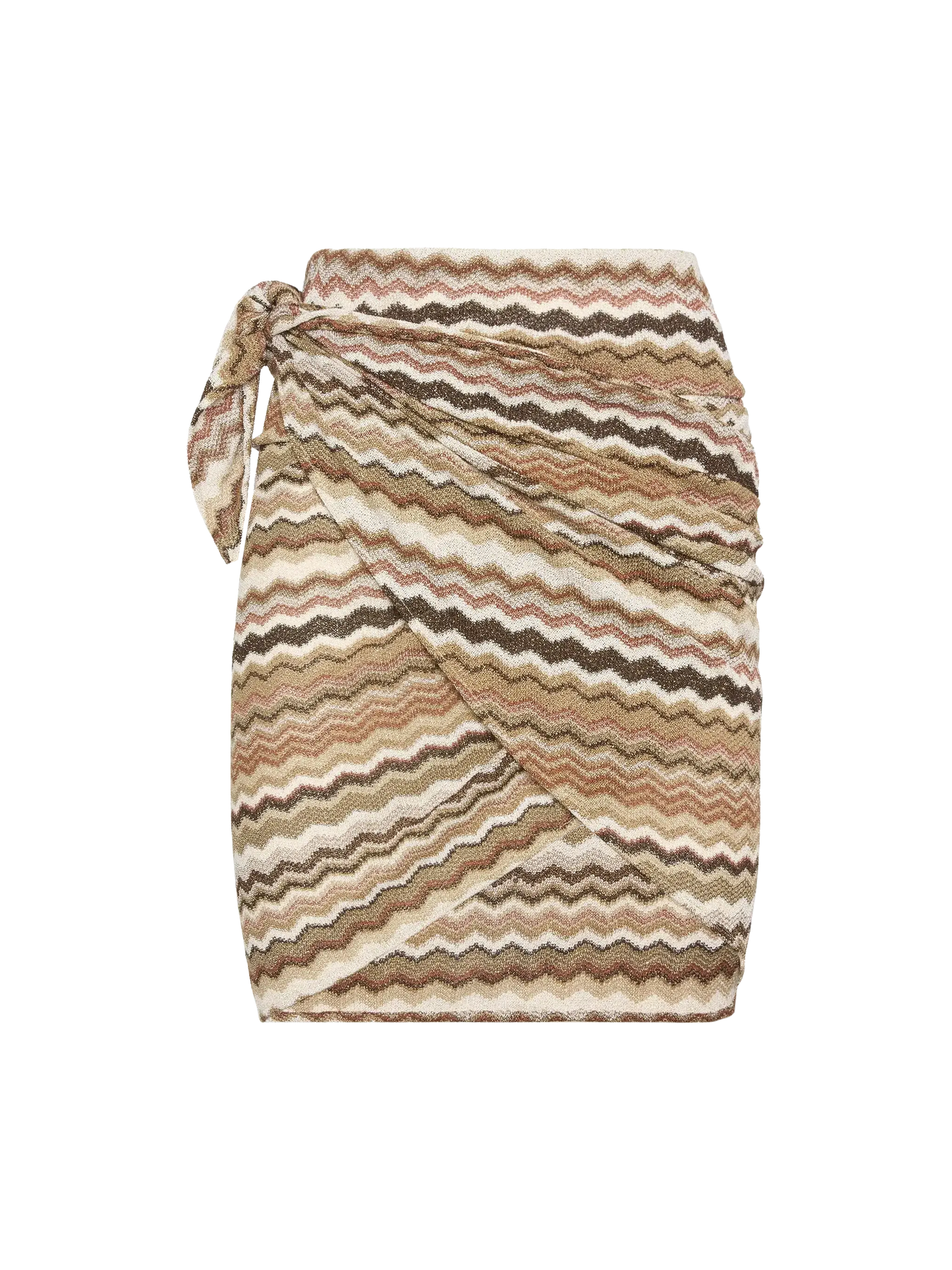 Sery short raschel pareo with chevron pattern - MC2 Saint Barth