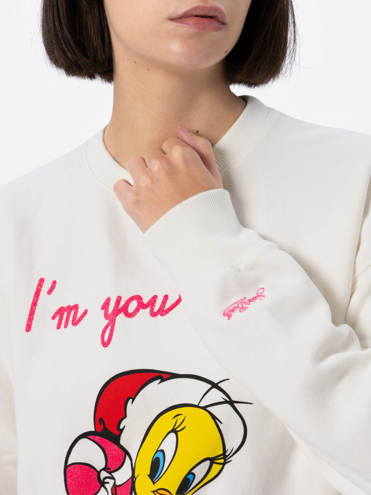 Woman fleece sweatshirt with Tweety print | WARNER BROS - MC2 Saint Barth