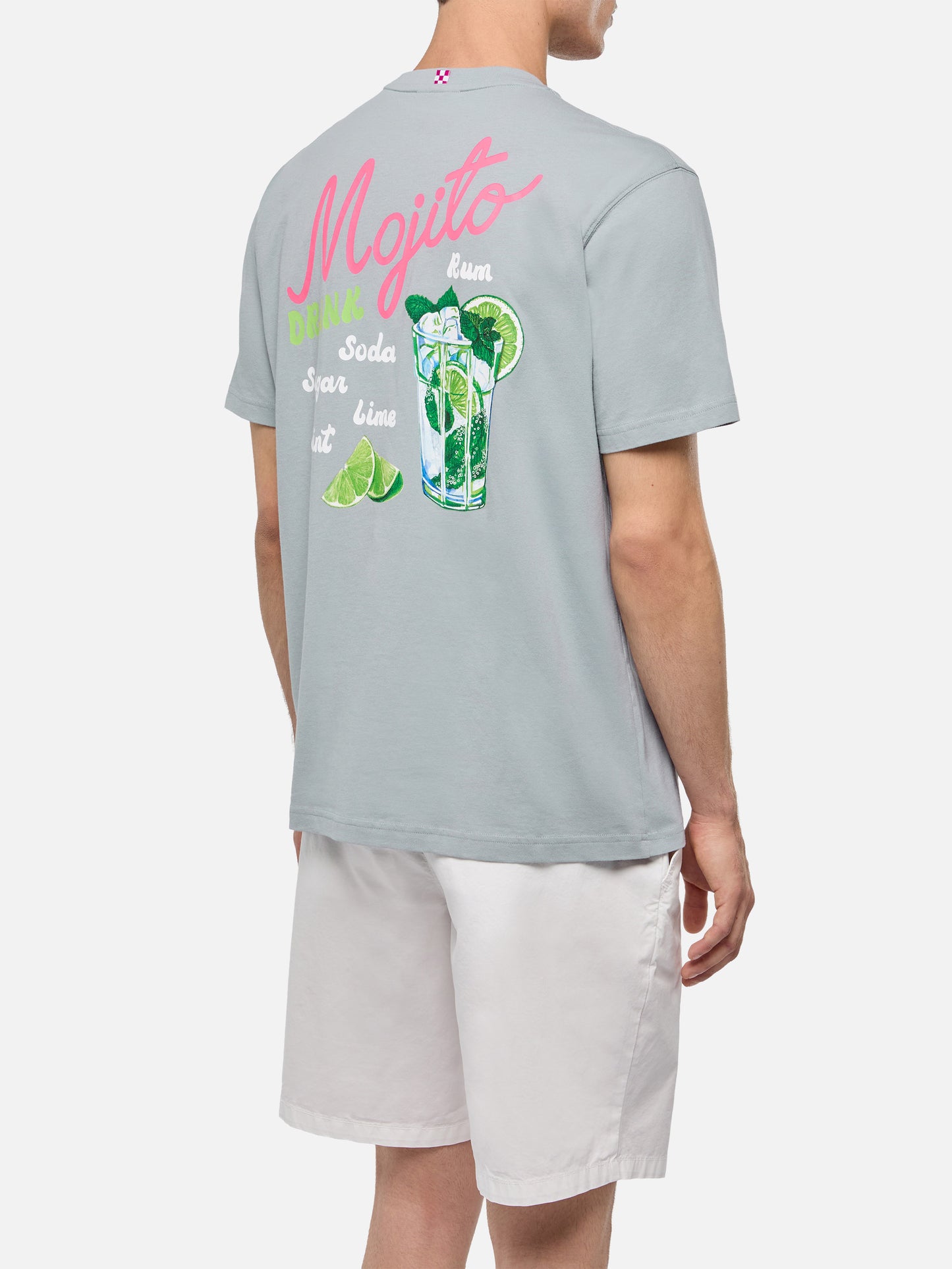Cotton T-shirt with mojito print - MC2 Saint Barth