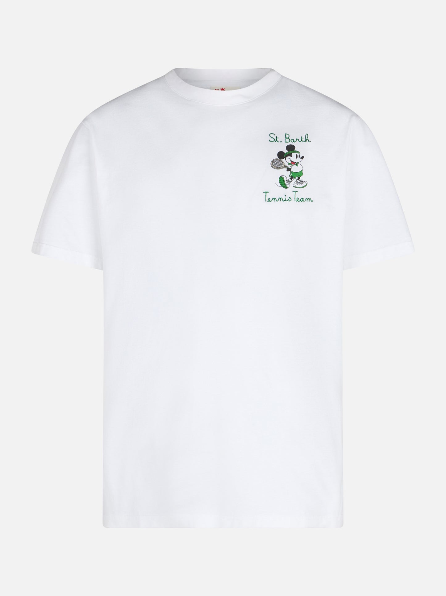 Man cotton t-shirt with Mickey Mouse print and embroidery | DISNEY SPECIAL EDITION - MC2 Saint Barth