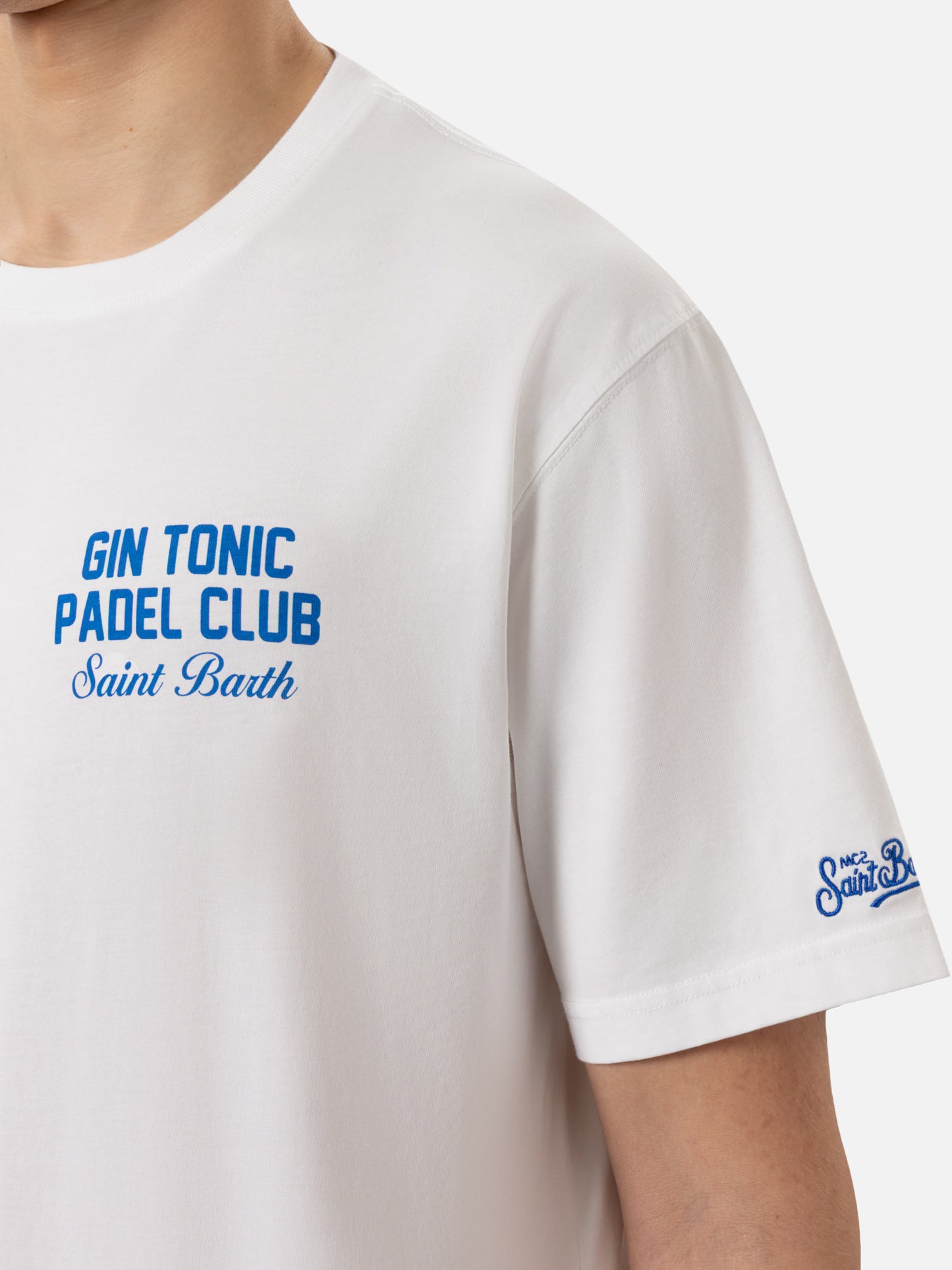 Cotton T-shirt with Gin Tonic Padel Club print - MC2 Saint Barth