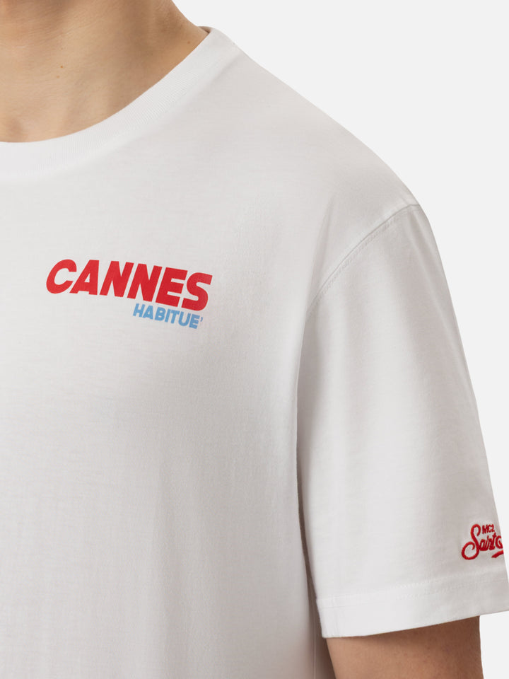 T-Shirt aus Bio-Baumwolle mit Cannes-Postkartendruck
