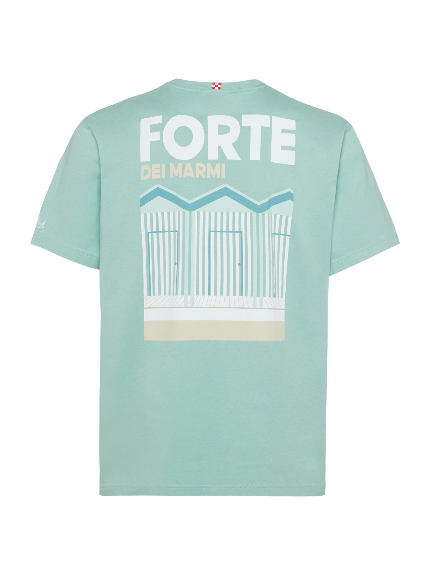 Cotton T-shirt with Forte postcard print - MC2 Saint Barth