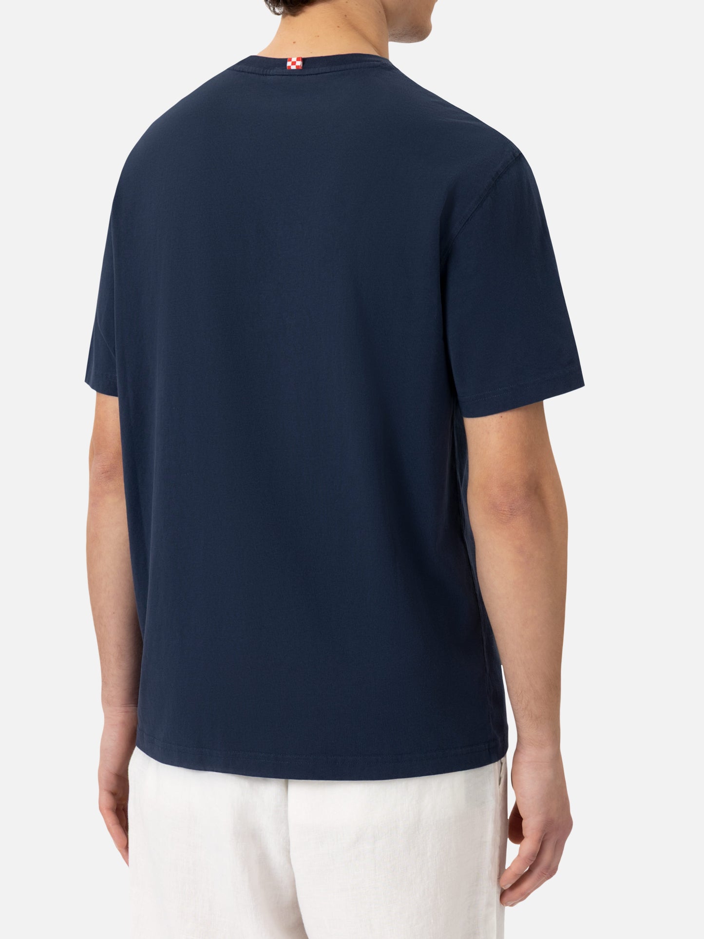 Cotton T-shirt with I need money for… embroidery - MC2 Saint Barth