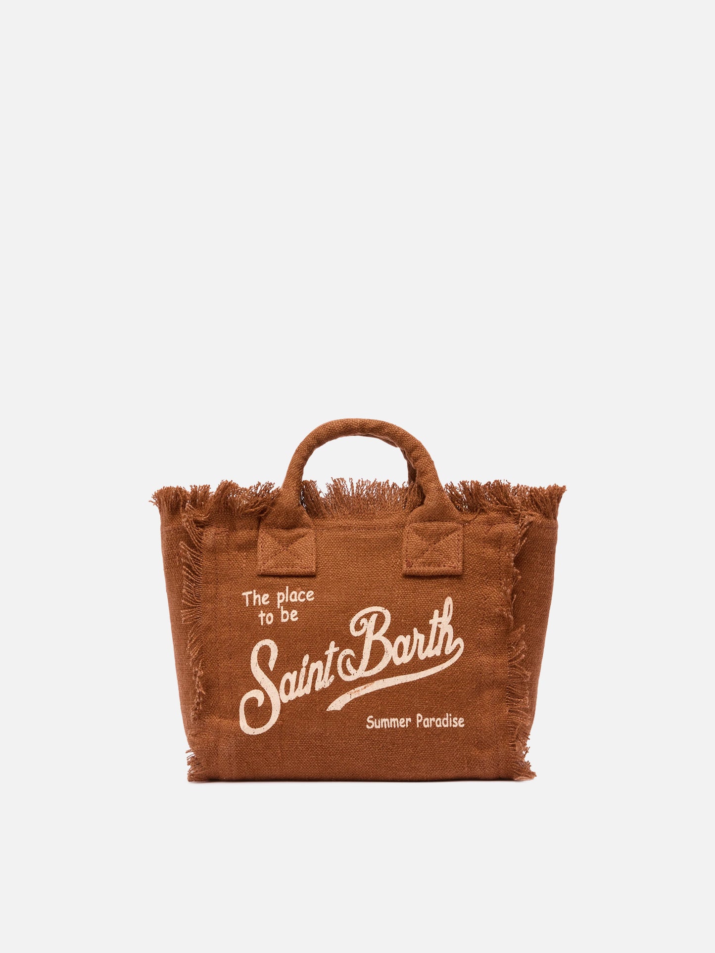 Mini Vanity brown bag IN 100% LINEN
