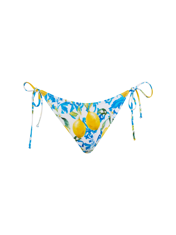 Virgo slip mare classico con stampa maiolica