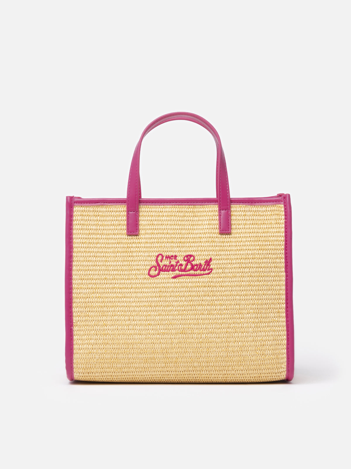 Borsa Midi Vivian in paglia beige