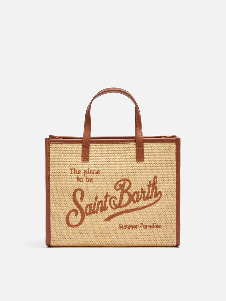 Beige Vivian Midi Straw handbag - MC2 Saint Barth