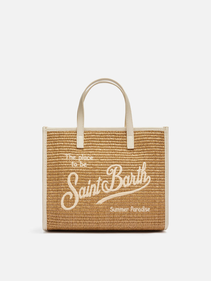 Brown Vivian Midi Straw handbag - MC2 Saint Barth