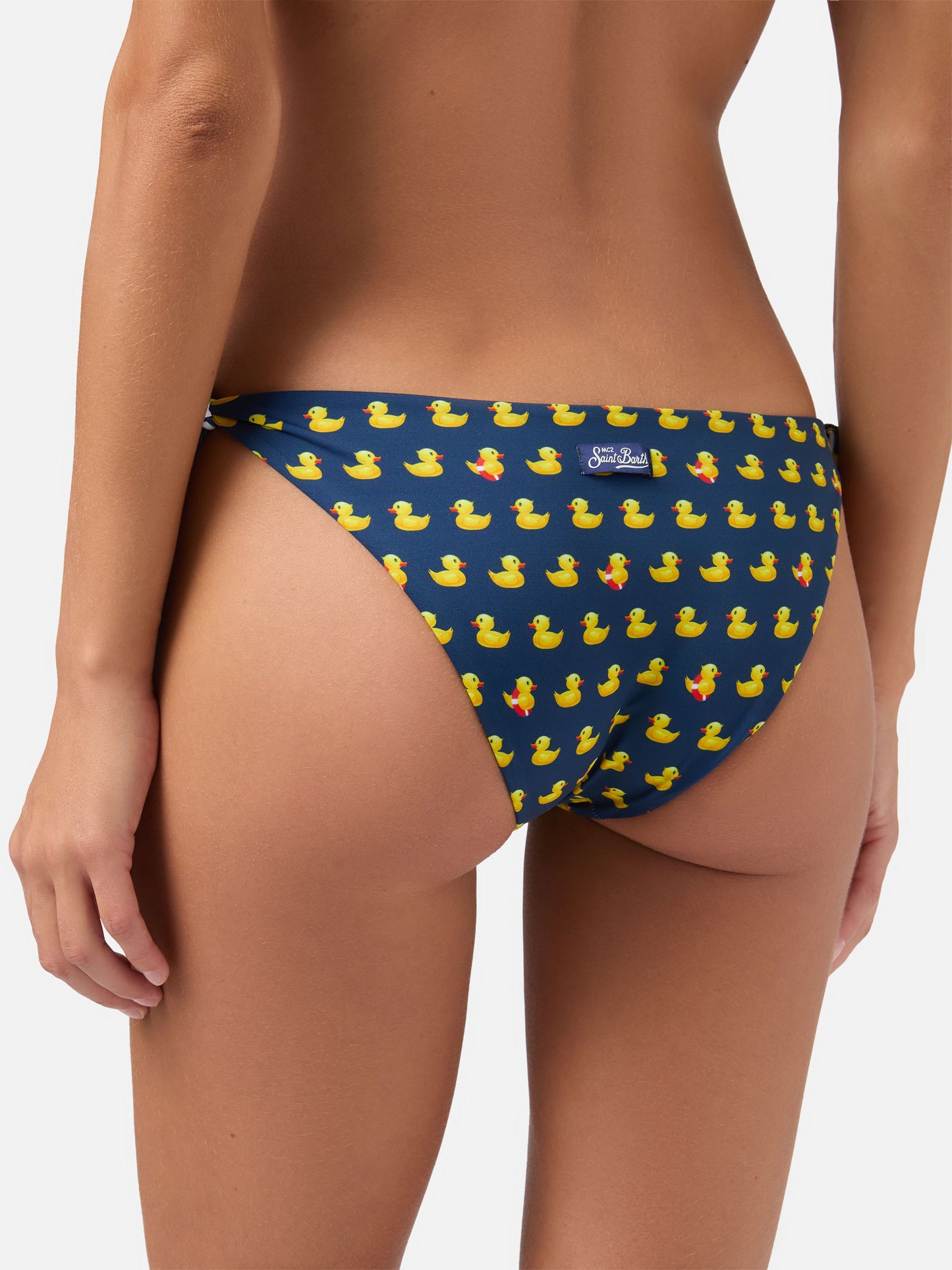 Woman scoop bralette bikini May Yali with ducky print