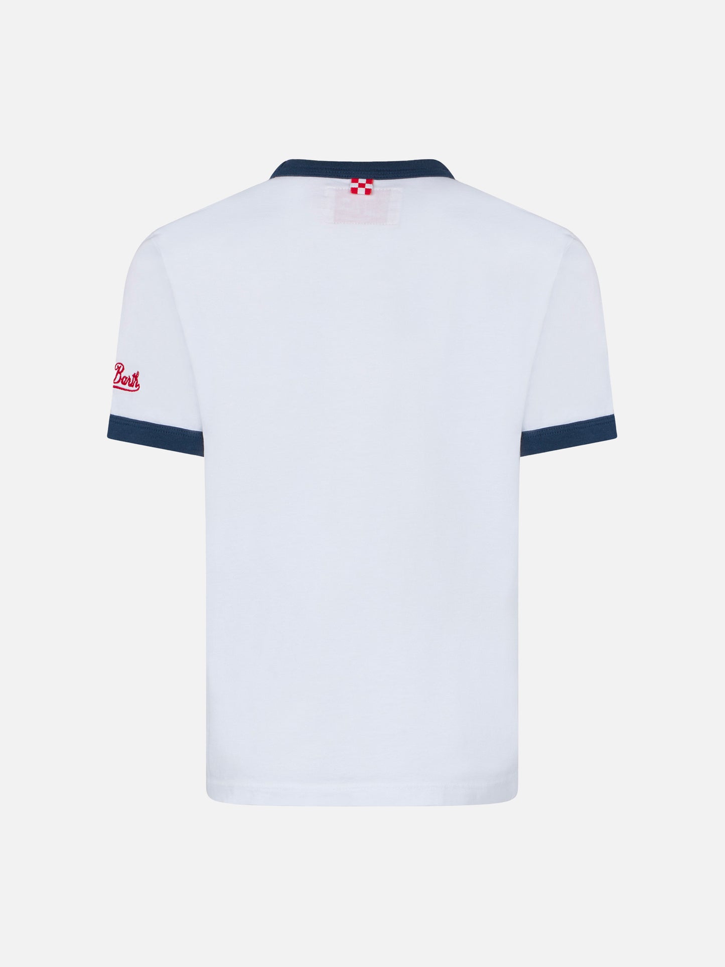 Boy cotton t-shirt with embroidery - MC2 Saint Barth