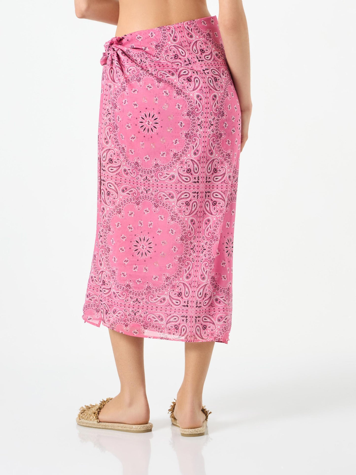 Cotton pareo with bandanna print - MC2 Saint Barth