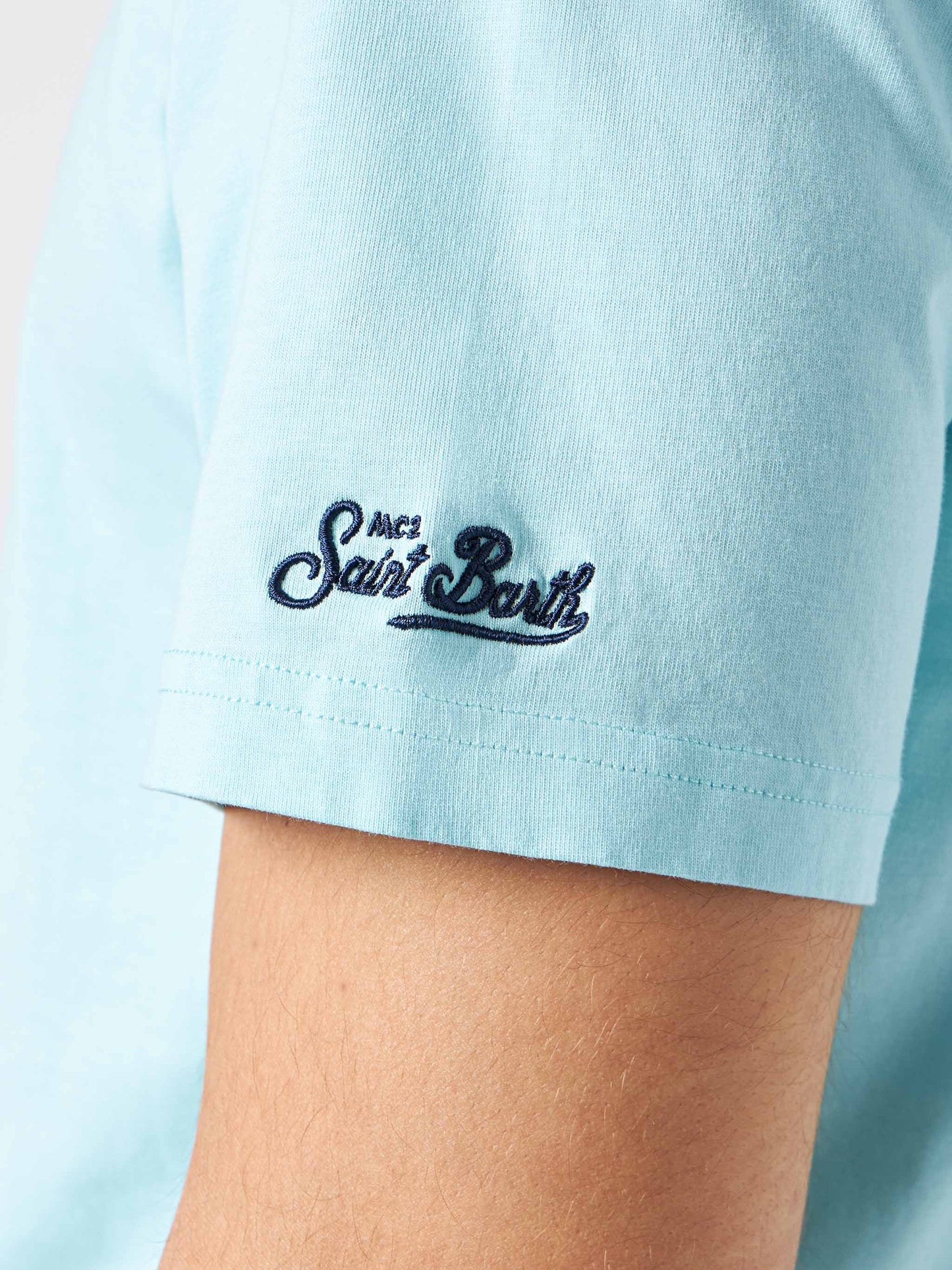 Man cotton t-shirt with statue Big Babol print | BIG BABOL® SPECIAL EDITION - MC2 Saint Barth